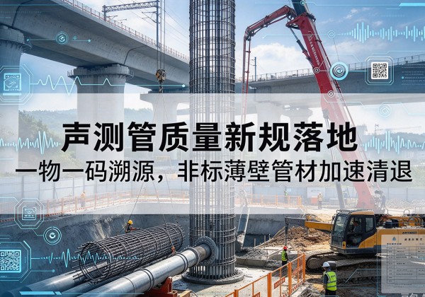 城厢声测管质量新规落地，一物一码溯源，非标薄壁管材加速清退