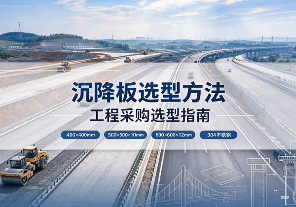城厢沉降板选择方法